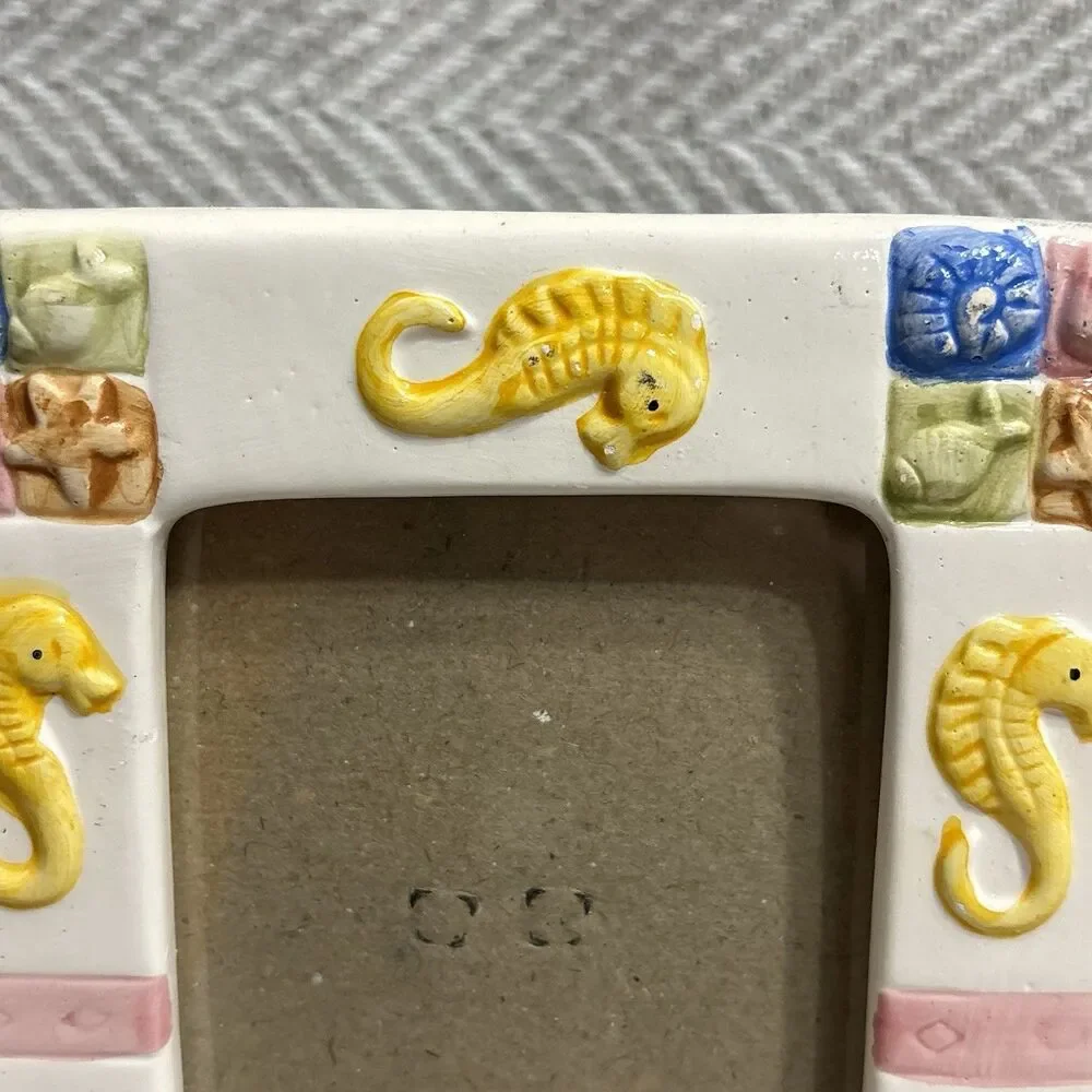 Decorative Ceramic Ocean Themed 3.5x5 Photo Frame